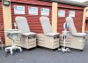 BREWER New In Box  Blood Draw Chair w Deep Sapphire Upholstery Pharmacy/Med Cart