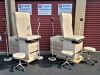 BREWER New In Box  Blood Draw Chair w Deep Sapphire Upholstery Pharmacy/Med Cart