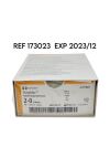 COVIDIEN REF 173023 Surgidac Polyester Single Stitch Reload 2-0, 3 Metric, 48" 120 cm, ES-9 TAPER, EXP. 2023/12