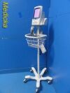 WELCH ALLYN Spot Vital Signs LXI ;Nellcor SpO2 W/ 2X Leads & Stand ~ Monitor