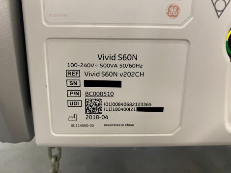 GE Vivid S60N v202CH