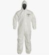 DUPONT Disposable Coverall with Hood & Elastic Cuffs XL DuPont Tychem SL Disposable Coverall with Hood & Elastic Cuffs XL