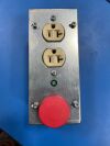 GE 2349257 Outlet Emergency Stop Assembly - 2 Outlets Red Stop Button PET/CT