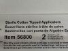 AMD Lot of 97 Sterile Cotton Tipped Applicators  56800 Exp.2023-04  (B3) Sterile Cotton Tipped Applicators