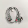GE REF 414556-001 Multi-Link ECG leadwire Replaceable Set ,5lead ,Grabber,AHA, 74CM/29 in  ECG unit