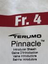 TERUMO Pinnacle Introducer Sheath 4F x 10cm  RSS402  Exp.2024-02 to 2024-05 (D10/K5/V27) Pinnacle Fr.4