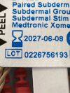 MEDTRONIC Paired Subdermal Electrode  8227410  Exp.2027-06  (J17) Paired Subdermal Electrode