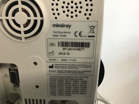 MINDRAY VS-800 Bedside Monitor