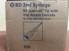 BD 303401 BD 3mL Syringe, BD Luer-Lok Tip with Vial Access Cannula, Box of 100