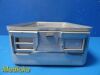 AESCULAP JN742 Sterilization Container W/ Lid & 2X Retention Plates