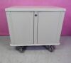 METROSONICS Lionville 64 Drawer Medication Med Cart 2 Side Pharmacy Crash Stand w/ Key