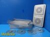 AESCULAP Sterilization Container W/ Lid, Basket & 4X Retention Plates