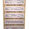 GE HEALTHCARE REF 2090125-001, Lead Wire Indication Label