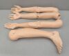 LAERDAL Lot of 4  Nursing Kelly Arms and Leg Parts - 181085 Training Aids