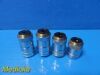 FISHER Lot of 4 Microscope Objectives / Lenses