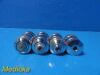 FISHER Lot of 4 Microscope Objectives / Lenses