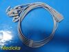 GE HEALTHCARE 2106389-001 ECG Lead Wire Set, 5-Leads, Grabber, AHA, 74 cm