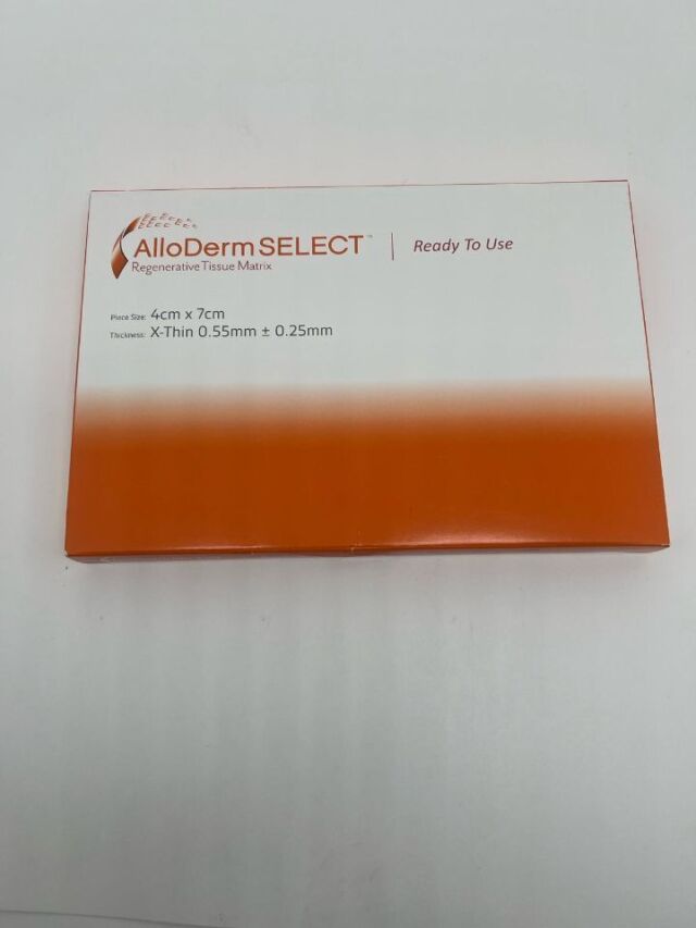 New Allergan 1518128 Alloderm Select Regenerative Tissue Matrix 8cm X 16cm Disposables General 