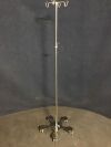 IV Pole, Stainless:  4 Hook
5 Caster Base
Missing a caster