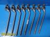 ZIMMER Lot of 8  Orthopedics Traction Frame Angled IV Posts With Clamp