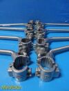 ZIMMER Lot of 8  Orthopedics Traction Frame Angled IV Posts With Clamp