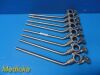 ZIMMER Lot of 8  Orthopedics Traction Frame Angled IV Posts With Clamp