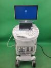 GE E8 BT19 Ultrasound Machine w/ GE C1-6 Probe & C2-9 Transducer
