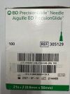 BD 305129 PRESICION GLIDE NEEDLE AIGUILLE (Box of 100)