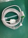 GE 110051025 EU586S-A  ECG 5 Lead 11 Pin cable AHA 110051025 EU586S-A  Monitor