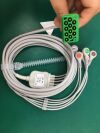 GE 110051025 EU586S-A  ECG 5 Lead 11 Pin cable AHA 110051025 EU586S-A  Monitor