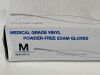 CARING Box of  150 Powder-Free Exam Gloves  SB512   Exp.2023-07  (D10) Powder-Free Exam Gloves