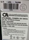 GAMATRONIC ELECTRONIC INDUSTRIES POWER+ SA 10KVA UNIVERSAL POWER SUPPLY