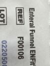 CEDIC Lot of 30 Enteral Funnel ENFit  F00106   Exp.2025-04  (F9) Enteral Funnel ENFit