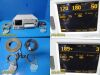 GE 120 Series Model 0128 Maternal Fetal Monitor W/ US & TOCO Transducers
