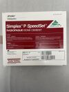 STRYKER 6192-1-001 Simplex P SpeedSet Radiopaque Bone Cement, Full Dose Antibiotic Bone Cement, 40g