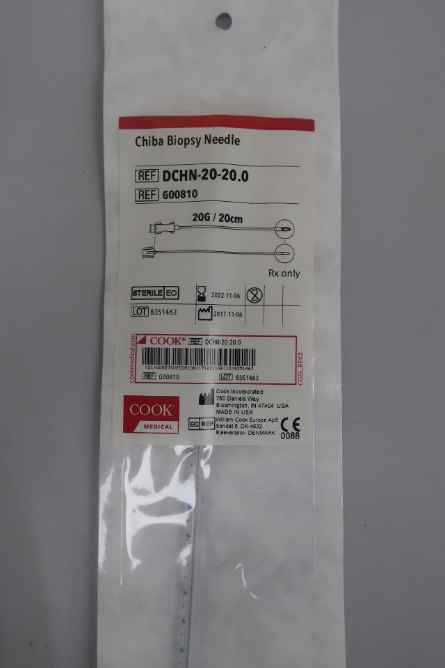 COOK G00810 Chiba Biopsy Needle 20G x 20cm