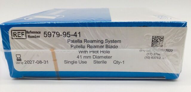 ZIMMER 5979-95-41 Patella Reaming System Patella Reamer Blade with Pilot Hole