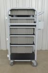 MEDCARE Phlebotomy MC-12K50 Medical Supply Cart 5 Drawers &amp; Optional Side Shelf - 182579 MC-12K50