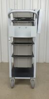 MEDCARE Phlebotomy MC-12K50 Medical Supply Cart 5 Drawers &amp; Optional Side Shelf - 182579 MC-12K50