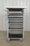 MEDCARE Phlebotomy MC-12K50 Medical Supply Cart 5 Drawers &amp; Optional Side Shelf - 182579 MC-12K50