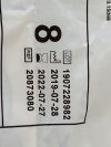 ANSELL Lot of 5 Encore Radiation Attenuation Gloves  20873080   Exp.2022-07  (K17) Encore Radiation Attenuation Gloves