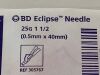 BD 6 Boxes (100/Box) Eclipse Injection Needle  305767 Exp.2021-03  (K14#1) Eclipse Injection Needle