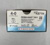 ETHICON K871H Perma-Hand Silk Suture, black braided, Size 4-0, 30 in. Length, 1/2 Circle, 17 mm Needle Length