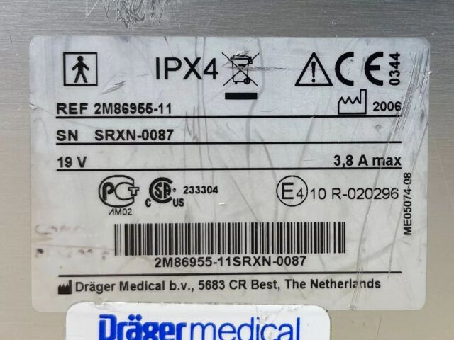 DRAEGER Oxylog 3000 YOM: 2006 Ventilator