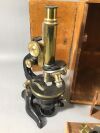 OEL-IMMERSION Antique Microscope Set:  The box and wood need to be refurbished/repaired. The brass scope appears to be intact.
Pretty cool col