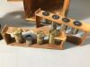 OEL-IMMERSION Antique Microscope Set:  The box and wood need to be refurbished/repaired. The brass scope appears to be intact.
Pretty cool col