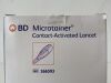 BD Lot of 369  Contact-Activatec Lancet  366593   Exp.2028-02  (K25) Contact-Activatec Lancet