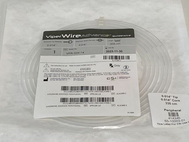 CARDIOVASCULAR ViperWire Advance  VPR-GW-14   Exp.2023-11  (T72) ViperWire Advance