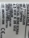 SMITH & NEPHEW Self-Tapping Cortical Screw 71129228  (H8) Self-Tapping