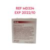 AESCULAP REF MD334, Process Indicator Card For VH202 Sterilization, EXP 2022/10